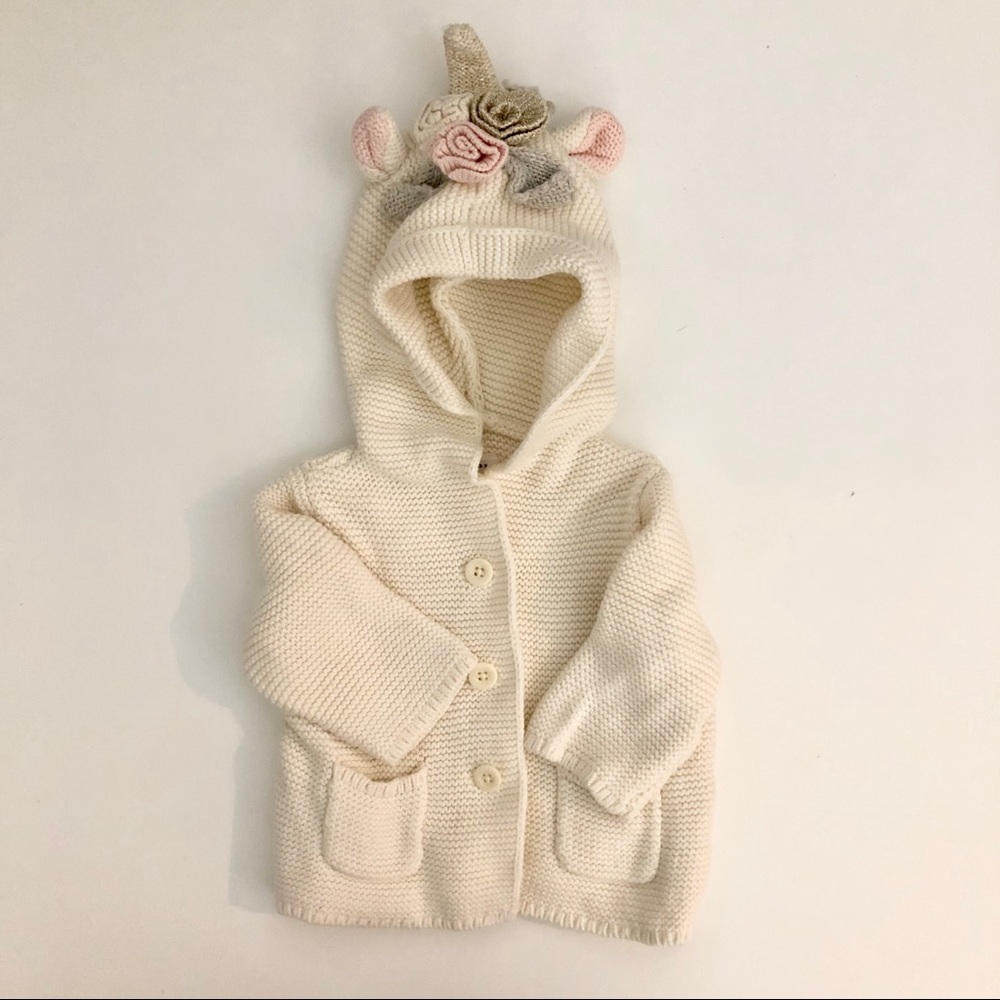 GAP Baby unicorn sweater. 0-3 months.